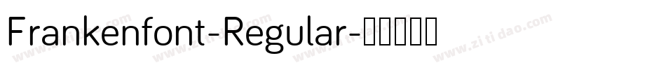 Frankenfont-Regular字体转换