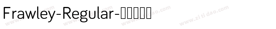 Frawley-Regular字体转换