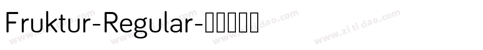 Fruktur-Regular字体转换