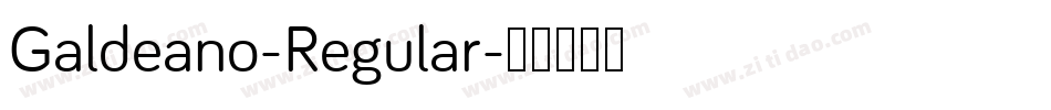 Galdeano-Regular字体转换