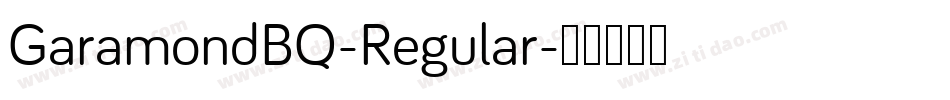 GaramondBQ-Regular字体转换