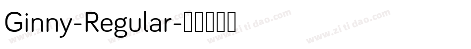 Ginny-Regular字体转换