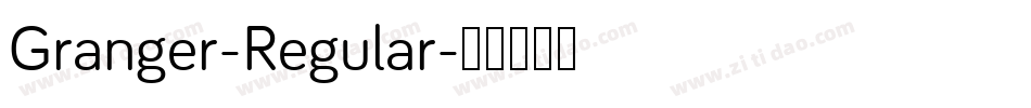Granger-Regular字体转换