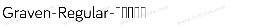 Graven-Regular字体转换