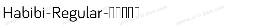 Habibi-Regular字体转换