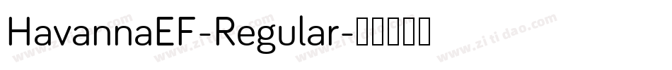 HavannaEF-Regular字体转换