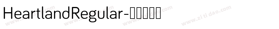 HeartlandRegular字体转换