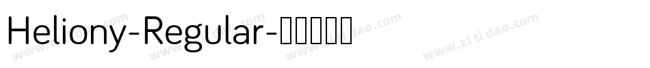 Heliony-Regular字体转换