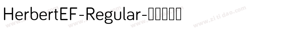 HerbertEF-Regular字体转换