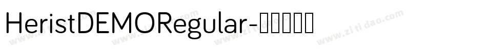 HeristDEMORegular字体转换