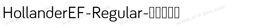 HollanderEF-Regular字体转换