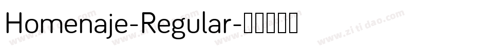Homenaje-Regular字体转换