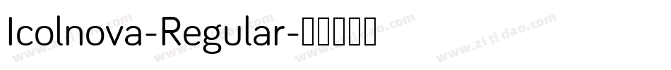 Icolnova-Regular字体转换