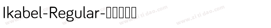 Ikabel-Regular字体转换