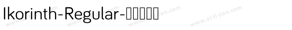 Ikorinth-Regular字体转换