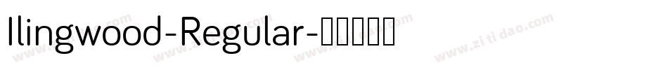 Ilingwood-Regular字体转换