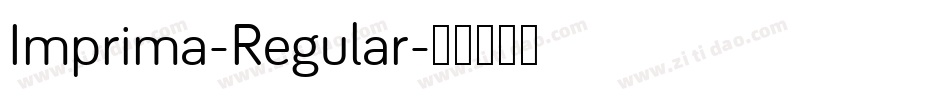 Imprima-Regular字体转换