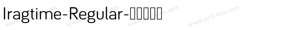 Iragtime-Regular字体转换
