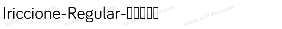 Iriccione-Regular字体转换
