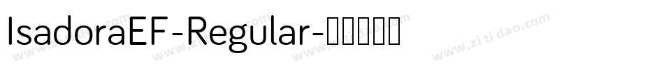 IsadoraEF-Regular字体转换