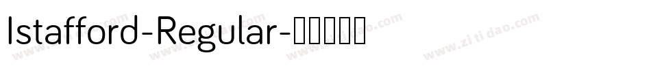 Istafford-Regular字体转换