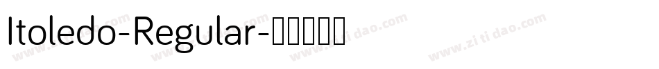 Itoledo-Regular字体转换