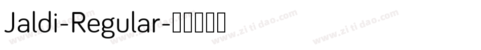 Jaldi-Regular字体转换