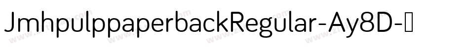 JmhpulppaperbackRegular-Ay8D字体转换
