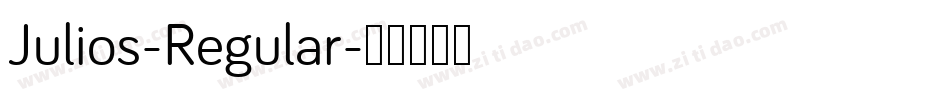 Julios-Regular字体转换