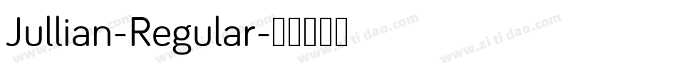 Jullian-Regular字体转换