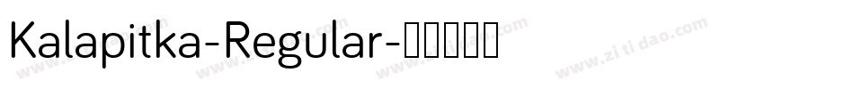 Kalapitka-Regular字体转换