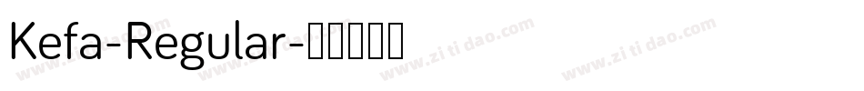 Kefa-Regular字体转换