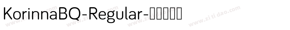 KorinnaBQ-Regular字体转换