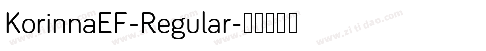 KorinnaEF-Regular字体转换