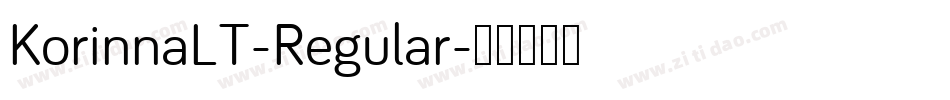 KorinnaLT-Regular字体转换