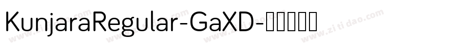 KunjaraRegular-GaXD字体转换