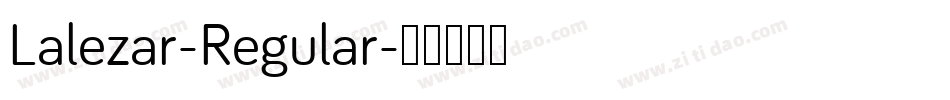 Lalezar-Regular字体转换
