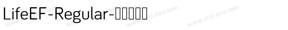 LifeEF-Regular字体转换