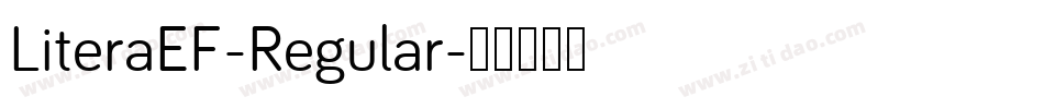 LiteraEF-Regular字体转换