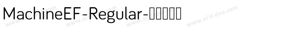MachineEF-Regular字体转换