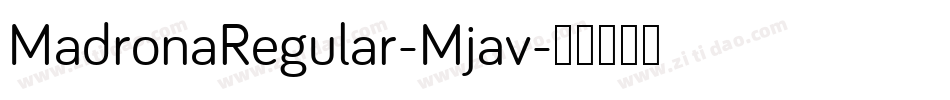 MadronaRegular-Mjav字体转换