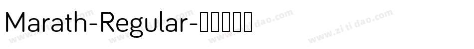 Marath-Regular字体转换
