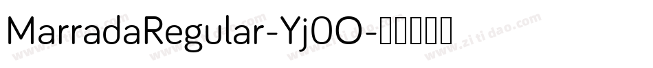 MarradaRegular-Yj0O字体转换