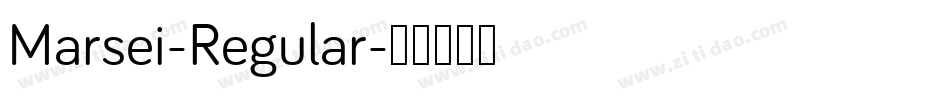 Marsei-Regular字体转换