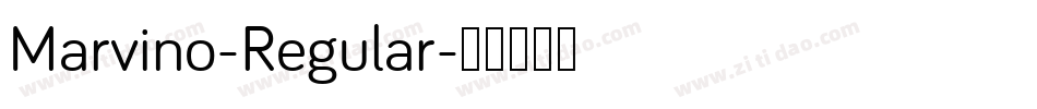 Marvino-Regular字体转换