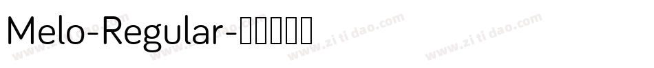 Melo-Regular字体转换
