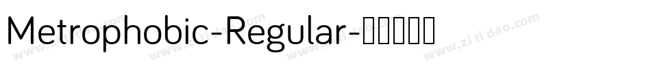 Metrophobic-Regular字体转换