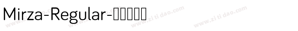 Mirza-Regular字体转换