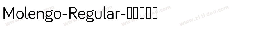 Molengo-Regular字体转换