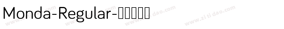 Monda-Regular字体转换